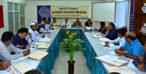 Participants at journalist orientation Workshop